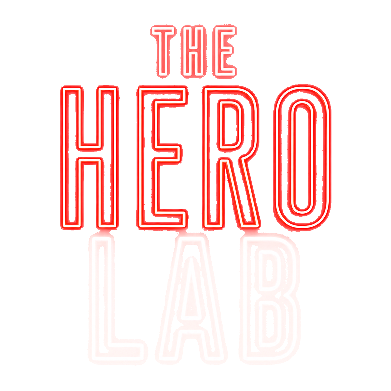 The Hero Lab neon sign